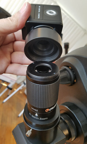 Revolution C mount to 2" and T adapter